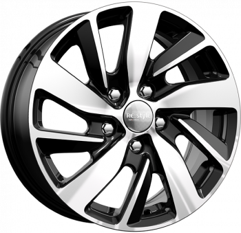 Диски K&K КС741 6,5x16 5x114,3 ET46 dia 67,1 алмаз черный Россия - 1