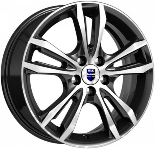 Диски K&K Samara 6x16 5x100 ET40 dia 67,1 алмаз черный SK Россия - 1