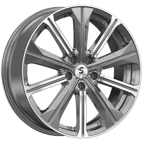 Диски Premium Replica Wheels КР013 7x19 5x108 ET45 dia 60,1 diamond gloss graphite Россия - 1