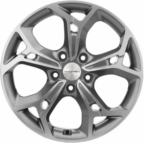 Диски Khomen Wheels KHW1702 (Qashqai) 7x17 5x114,3 ET40 dia 66,1 gray-FP - 1