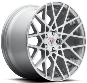 Диски Vissol F-677 10x20 5x114,3 ET40 dia 72,6 silver polished кованный - 1