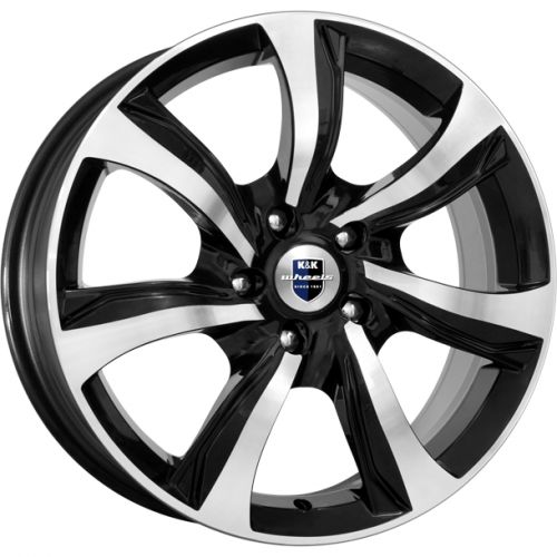 Диски K&K Либерти 7x17 5x100 ET38 dia 67,1 алмаз черный Россия - 1