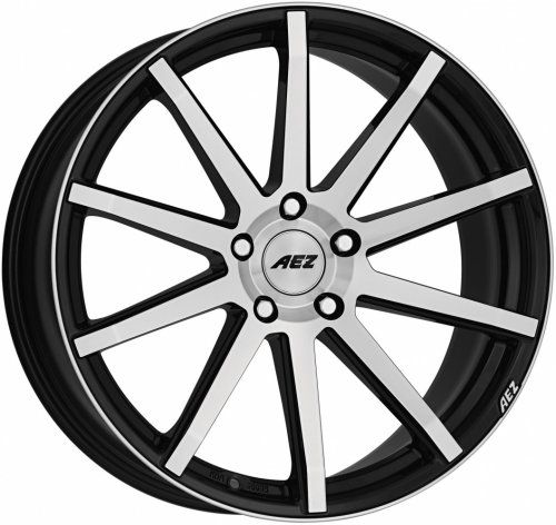 Диски AEZ Straight 9,5x19 5x112 ET35 dia 70,1 black polished - 1