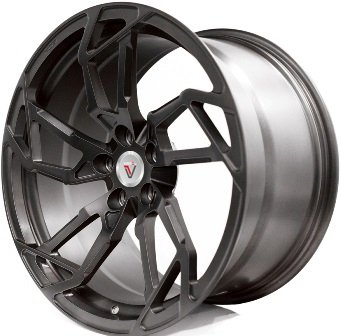 Диски Vissol F-555L 8,5x19 5x112 ET45 dia 66,6 matte black кованный - 1