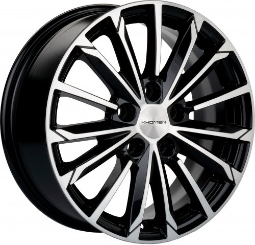 Диски Khomen Wheels KHW1611 (Duster/Terrano) 6,5x16 5x114,3 ET50 dia 66,1 black-FP Россия - 1