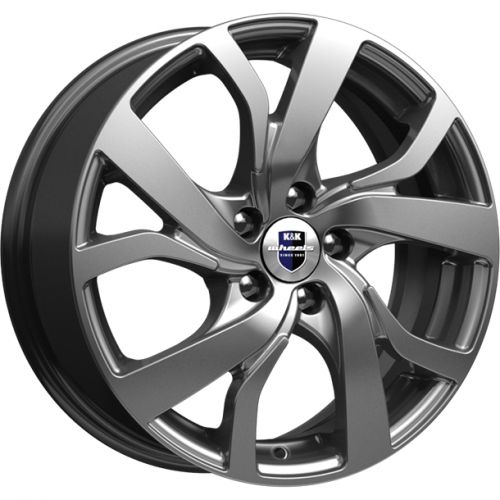 Диски K&K Палермо 6,5x16 5x114,3 ET43 dia 67,1 дарк платинум Россия - 1