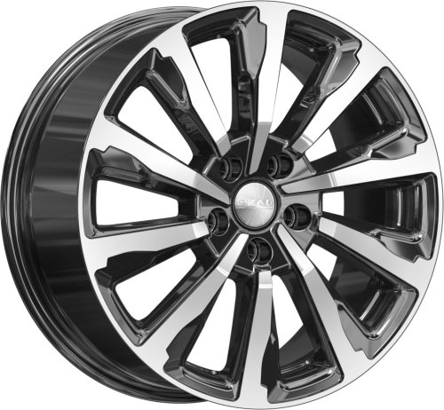 Диски Скад Астер 8x18 5x114,3 ET45 dia 67,1 алмаз Россия - 1