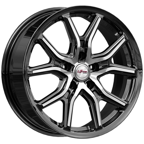Диски iFree Страйк 6,5x17 5x112 ET33 dia 57,1 блэк джек - 1
