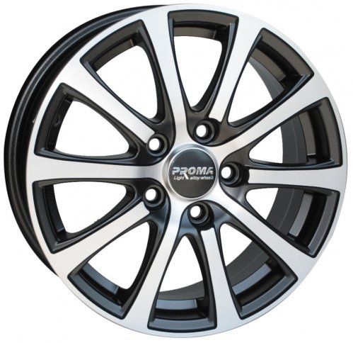 Диски Proma Колизей 6x15 5x114,3 ET47 dia 67,1 алмаз матовый Россия - 1