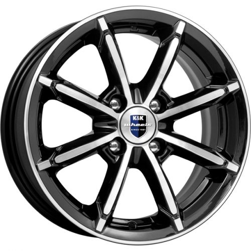 Диски K&K Sportline 6x14 4x100 ET40 dia 67,1 алмаз черный Россия - 1