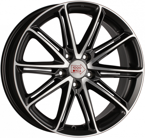 Диски 1000 Miglia MM1007 8,5x19 5x112 ET32 dia 66,6 dark anthracite polished - 1