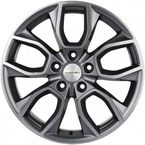 Диски Khomen Wheels KHW1713 (SantaFe) 7x17 5x114,3 ET47 dia 67,1 gray-FP Россия - 1