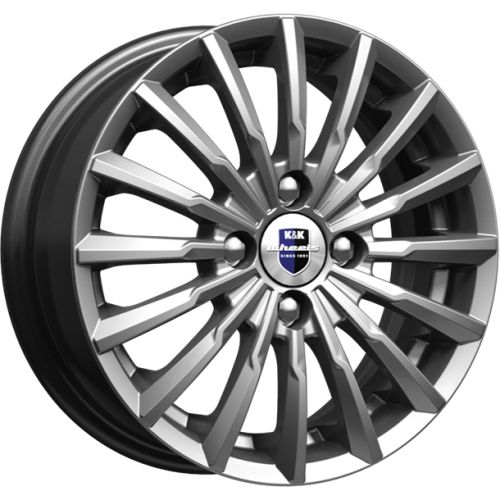 Диски K&K Акцент 7x17 4x100 ET45 dia 67,1 дарк платинум - 1