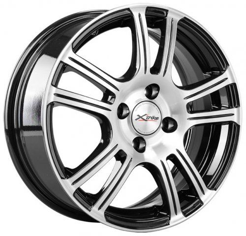 Диски X trike X-105 6x15 4x100 ET35 dia 67,1 BK/FP - 1