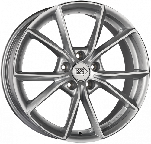 Диски 1000 Miglia MM035 8x18 5x112 ET39 dia 66.6 silver gloss - 1