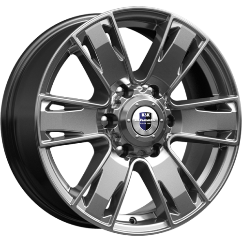 Диски K&K Севенна 7x17 6x139,7 ET30 dia 106,1 дарк платинум - 1