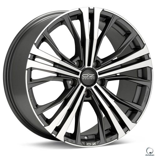 Диски OZ Racing Cortina 9,5x20 5x130 ET52 dia 71,6 matt dark graphite diamond cut - 1