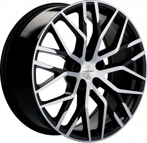 Диски Khomen Wheels KHW2005 (Q8) 8,5x20 5x112 ET20 dia 66,5 black-FP - 1