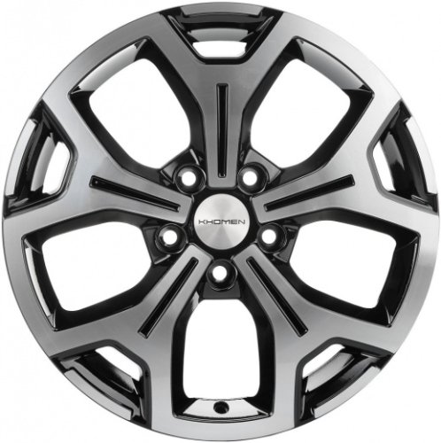 Диски Khomen Wheels KHW1710(2) (Mercedes Vito) 6,5x17 5x112 ET50 dia 66,6 black-FP - 1