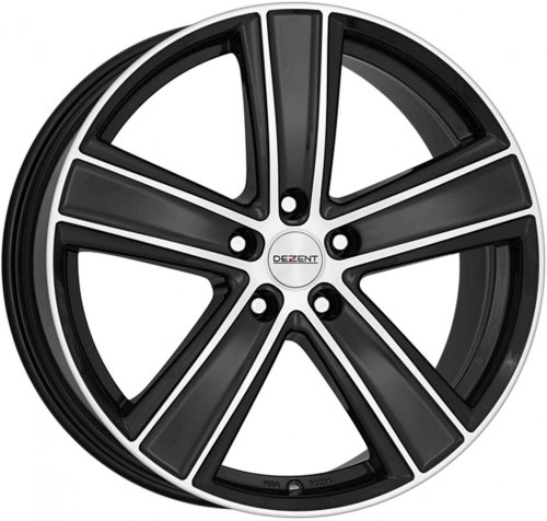Диски Dezent TH dark 8,5x19 5x108 ET45 dia 70,1 black polished - 1