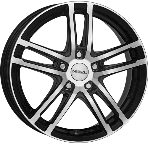 Диски Dezent TZ dark 8x18 5x108 ET42 dia 63,3 black polished - 1