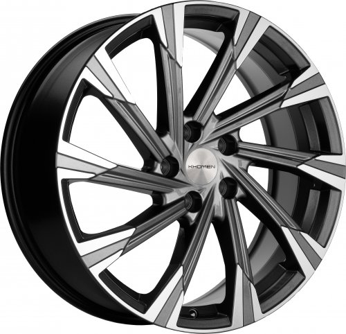 Диски Khomen Wheels KHW1901 (Kia Sportage) 7,5x19 5x114,3 ET50,5 dia 67,1 gray-FP Россия - 1