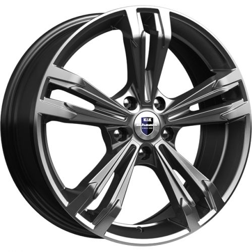 Диски K&K Каррера 7x18 5x112 ET40 dia 66,6 дарк платинум Россия - 1