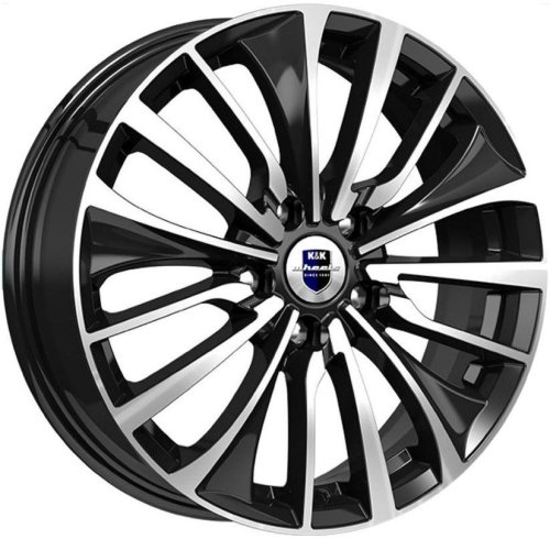 Диски K&K Flanker 6,5x17 5x114,3 ET50 dia 54,1 алмаз черный - 1