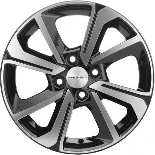 Диски Khomen Wheels KHW1501 (XRay) 6x15 4x100 ET37 dia 60,1 black-FP - 1
