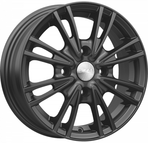 Диски Скад Пантера 5,5x14 4x100 ET45 dia 56,6 черный бархат - 1