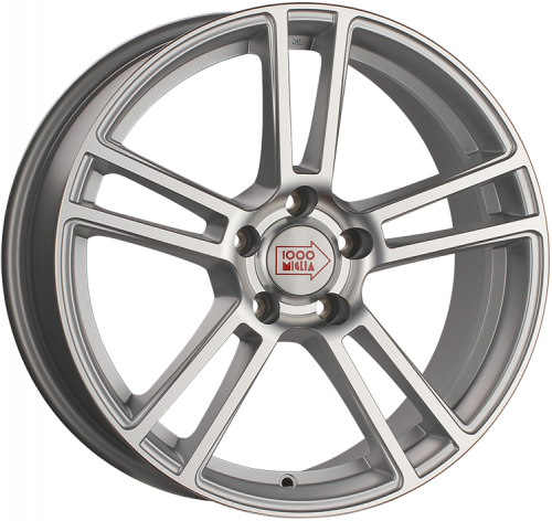 Диски 1000 Miglia MM1002 8,5x19 5x120 ET33 dia 72,6 matt silver polished - 1