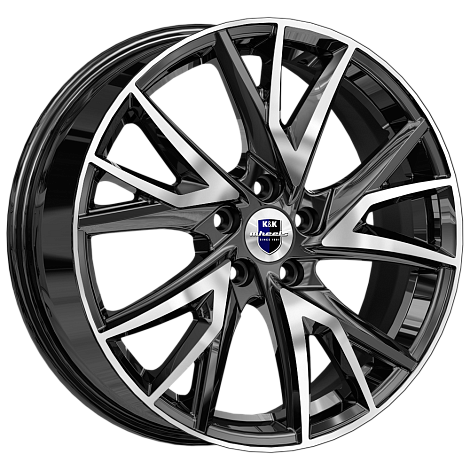 Диски K&K Кайлас 6,5x18 5x114,3 ET50 dia 66,1 алмаз черный - 1