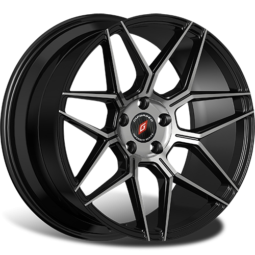 Диски Inforged IFG38 7,5x17 5x114,3 ET42 dia 67,1 black machined - 1