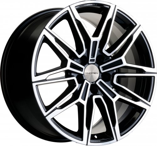 Диски Khomen Wheels KHW1904 (3/4/5/6 series) 9,5x19 5x120 ET40 dia 72,6 black-FP - 1