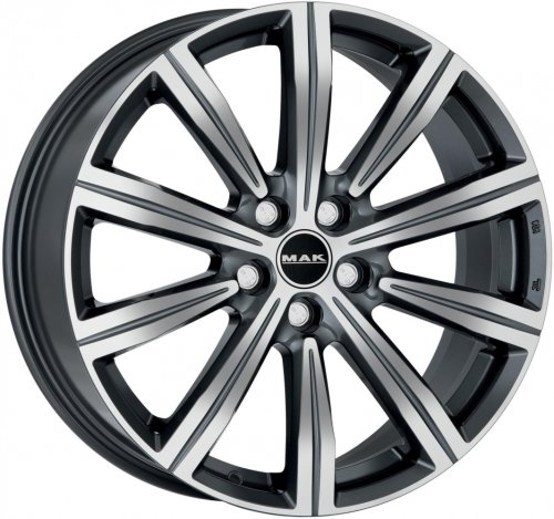 Диски MAK Birmingham 8,5x19 5x120 ET47 dia 65,1 gun metallic mirror - 1
