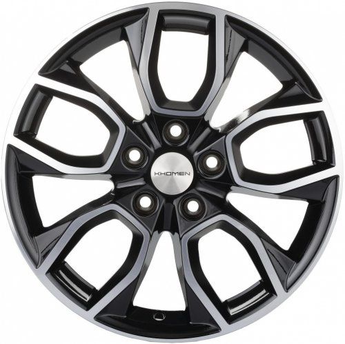 Диски Khomen Wheels KHW1713 (SantaFe) 7x17 5x114,3 ET47 dia 67,1 black-FP - 1