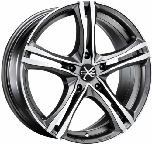 Диски OZ Racing X5B 8x18 5x120 ET45 dia 79 matt graphite diamond cut - 1