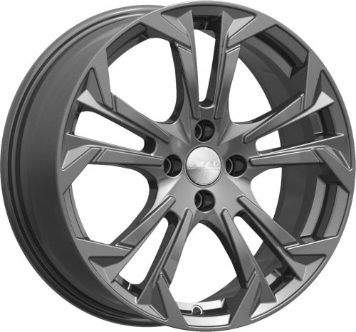 Диски Скад Дунай 7x17 4x100 ET43 dia 60,1 графит Россия - 1