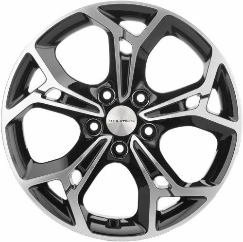 Диски Khomen Wheels KHW1702 (Optima/Tucson) 7x17 5x114.3 ET51 dia 67.1 black-FP - 1