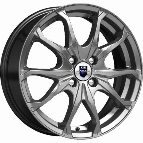 Диски K&K Brent 6x16 4x114,3 ET40 dia 67,1 дарк платинум - 1