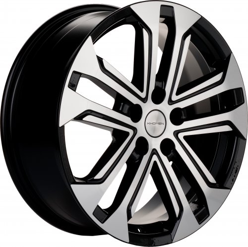 Диски Khomen Wheels KHW1803 (Jolion) 7x18 5x114,3 ET37 dia 66,5 black-FP Россия - 1