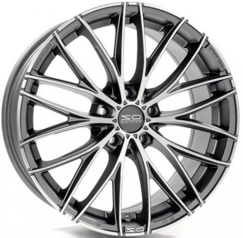 Диски OZ Racing Italia 150 7x17 5x100 ET48 dia 68 matt dark graphite diamond cut - 1