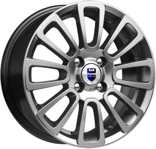 Диски K&K Неман 6x15 4x98 ET35 dia 58,5 дарк платинум - 1