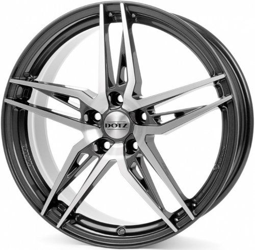 Диски Dotz Interlagos dark 7,5x17 5x112 ET50 dia 70,1 anthracite polished - 1