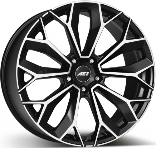 Диски AEZ Leipzig dark 9,5x21 5x120 ET49 dia 72,6 black full polished - 1