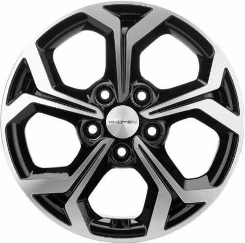 Диски Khomen Wheels KHW1606 (Ceed/Elantra) 6,5x16 5x114,3 ET50 dia 67,1 black-FP Россия - 1