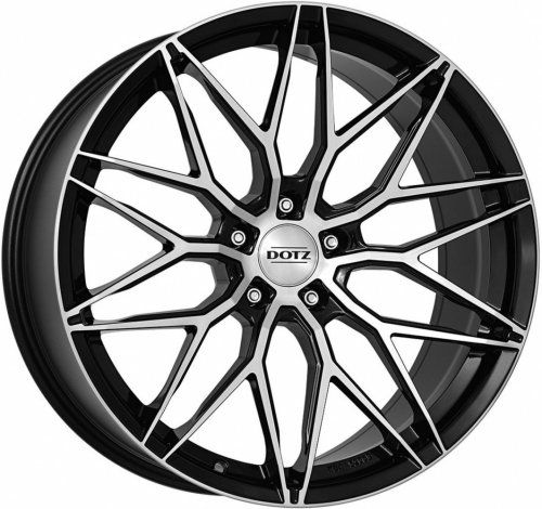 Диски Dotz Suzuka dark 9,5x19 5x112 ET25 dia 70,1 black full polished - 1