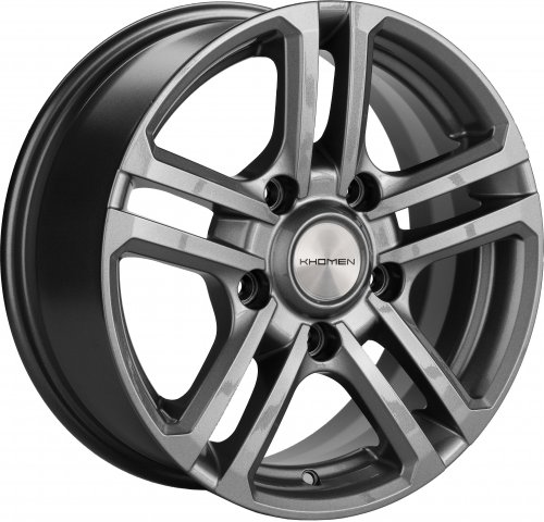 Диски Khomen Wheels KHW1602 (Niva 4x4 Bronto) 6,5x16 5x139,7 ET35 dia 98,5 gray Россия - 1
