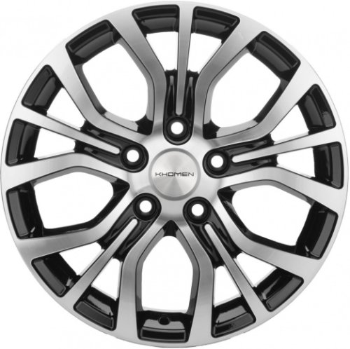 Диски Khomen Wheels KHW1608 (Alphard) 6,5x16 5x114,3 ET38 dia 60,1 black-FP - 1
