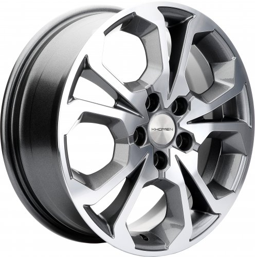 Диски Khomen Wheels KHW1711 (Arkana/Kaptur) 6,5x17 5x114,3 ET50 dia 66,1 gray-FP - 1